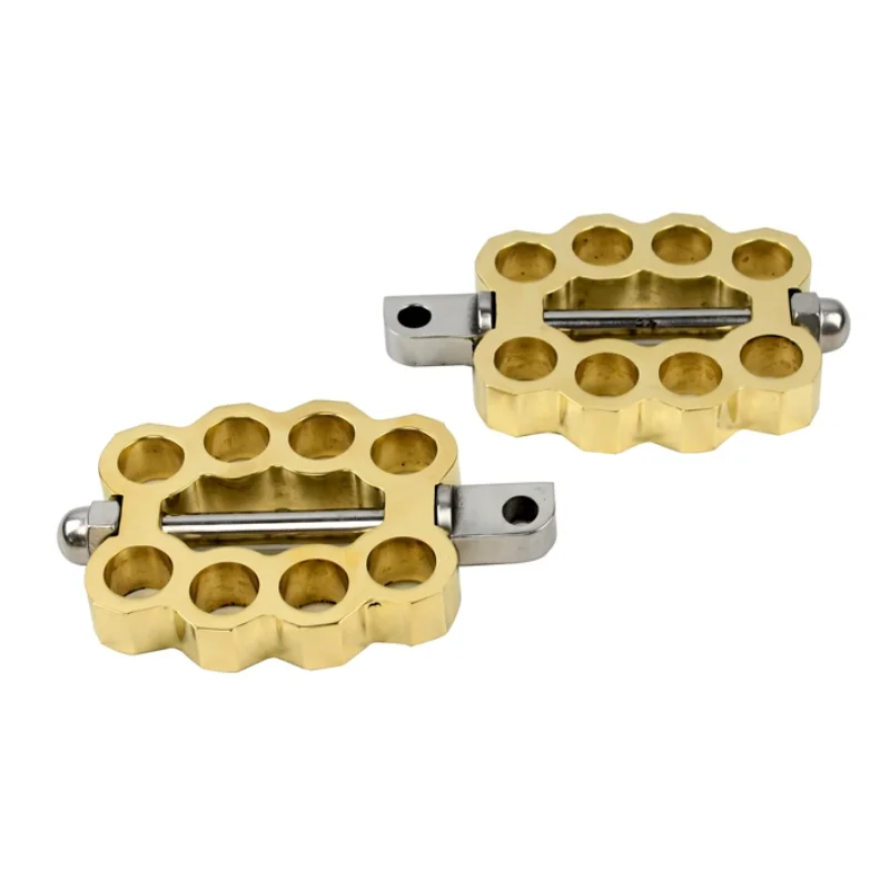 Double Knucks Solid Brass Knuckle Motorcycle Footpeg Kick Start Pedal