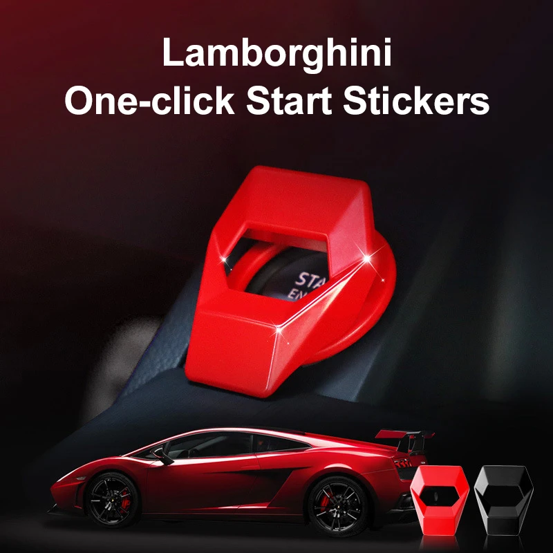 Car Start Button Cover Push to Start Button Cover Sport Style Aluminum Alloy Anti-Scratch for Car Engine Switch Button Decoration Cover Universal Gold