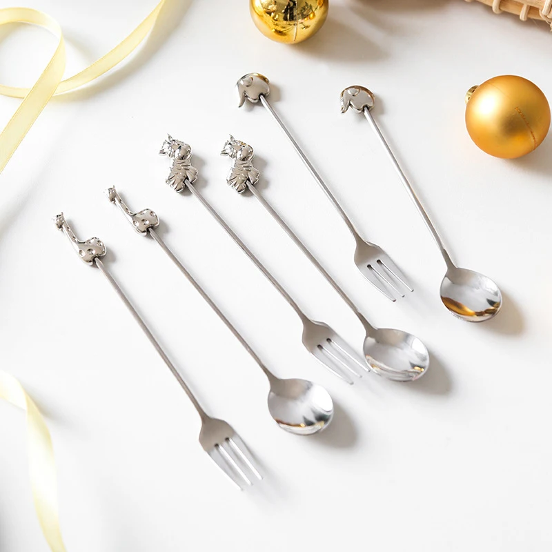 COUVERTS BEBE,Orange--Cuillère à Soupe En Silicone, Grattoir à Mélanger, Cuillère Douce Pour