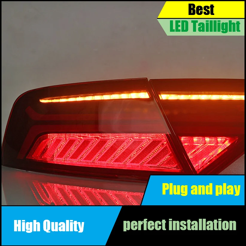  Car Styling For Audi A7 Tail Light Assembly 2011-2016 LED Tail Lights Rear Lamp moving turn signal  - 4000390005115