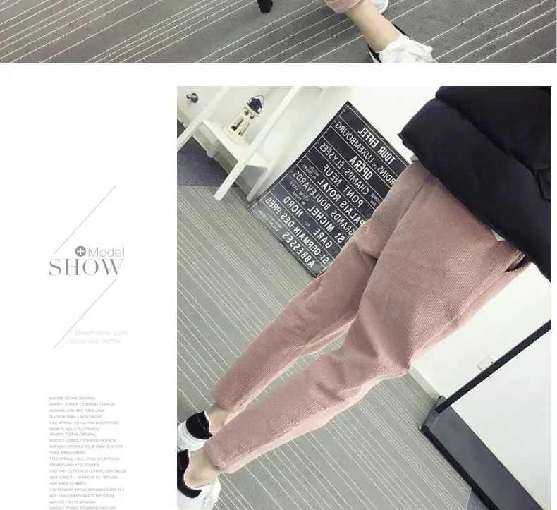 Осенние женские вельветовые штаны Pantalon Mujer, штаны-шаровары с эластичной талией размера плюс 3XL, спортивные штаны, брюки, свободные штаны DV231