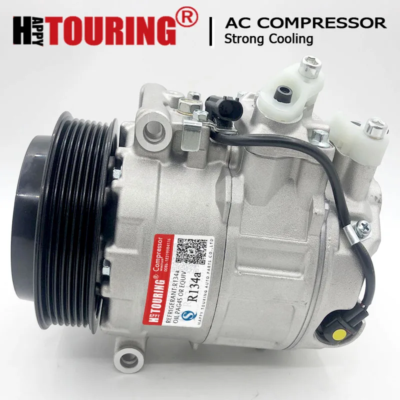 Компрессор переменного тока для Mercedes W203 C180 C200 C230 W211 E200 A0012304511 447180 9711 9717 9719 447220 9780|ac