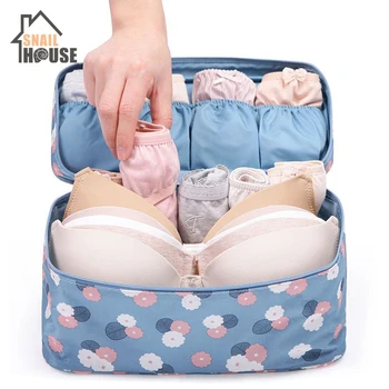 

Snailhouse Makeup Bag Travel Bra Underwear Organizer Bag Cosmetic Daily Supplies Toiletries Storage Bra Bag case organizer
