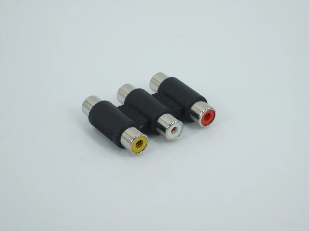 

RCA Lotus Mother T-connector DVD Connection Television 3-on-3 Connection Extend Audio Adapter Converter AV Mother Straight-throu