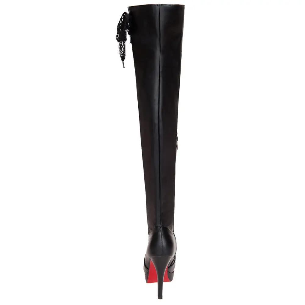 SARAIRIS Winter Elegant High Heels Shoes Woman Boots Female Platform Sexy Party Over The Knee Boots Women Shoes