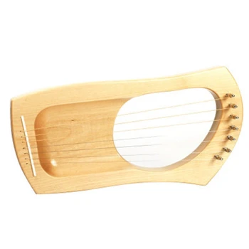 

7 String Wood Lyre Harp Metal Solid Wood Stringed Instrument Orchestral Musical Instrument Harp