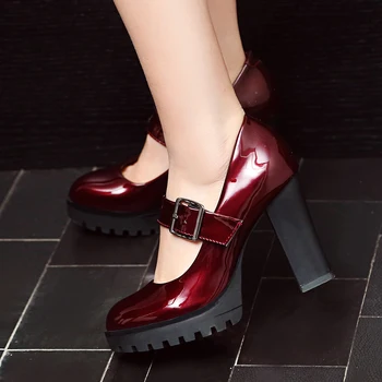 

SARAIRIS NEW Wholesale Sexy Plus Size 34 Plaform non-slip Mary Janes High Heels Summer Women Shoes Women Pumps Female