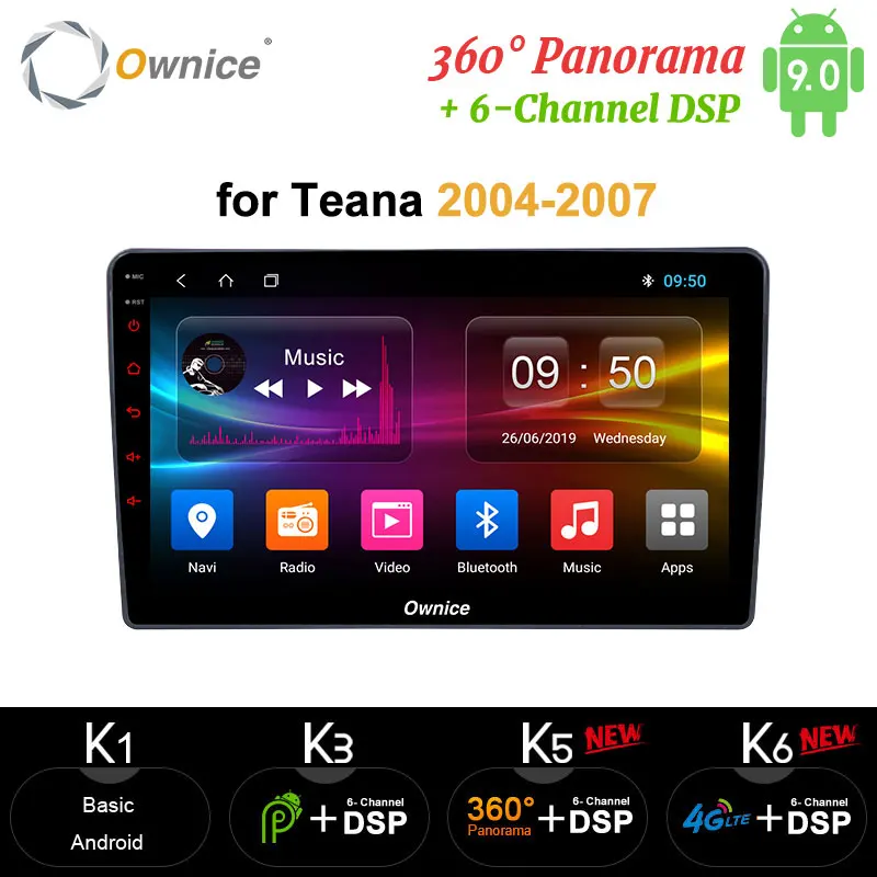 Ownice carplay 2 Din Android 9 0 автомобильный dvd-плеер 4G LTE DSP 360 панорамный оптический GPS Navi