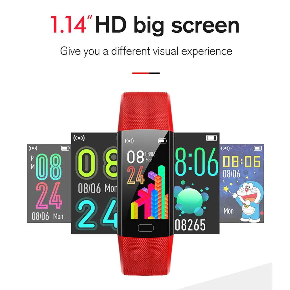 Waterproof Colorful Screen Smart Watch Bracelet with Heart Rate and Blood Pressure Monitoring Waterproof Colorful Screen Smart Watch Bracelet with Heart Rate and Blood Pressure Monitoring