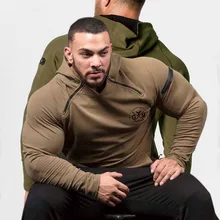 Мужская толстовка с капюшоном для занятий фитнесом и фитнесом, осенняя и зимняя спортивная повседневная мужская толстовка с перекрестными полосками