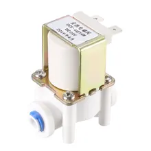 Uxcell Соленоидный клапан для воды DC 24V N/C нормально закрытый 6 мм быстроразъемные выпускные клапаны