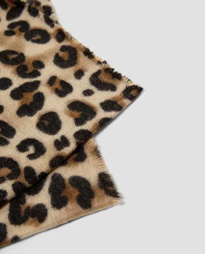 ZA леопардовые шарфы шарф из искусственного кашемира дамское классическое пончо с принтом зимний модный мягкий теплый семейный шарф для влюбленных