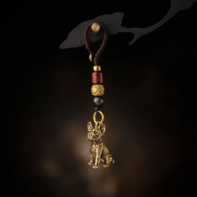 dog rope pendant brass (10)
