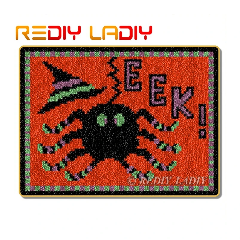 Наборы ковриков с защелкой вязаный ковер EEK паук акриловая пряжа предварительно