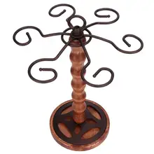 Настольный держатель для бокала вина, стеллаж для хранения рюмок, держатель для бокала вина с 6 крючками