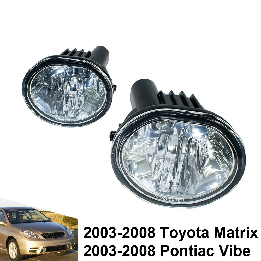 Для 03-08 Toyota Датчик положения дросселя для Matrix Pontiac Vibe прозрачные противотуманные фары бампер лампы+ 9006 лампы