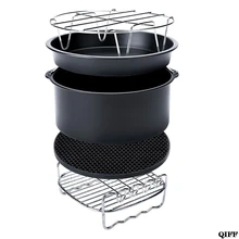 5 шт./компл. 7 дюймов аэрофритюрница для приготовления блюд без форма для выпекания стойки аксессуары для Gowise Phillips Cozyna Secura все Airfryer 3,7 4,2 5,3 5.8QT