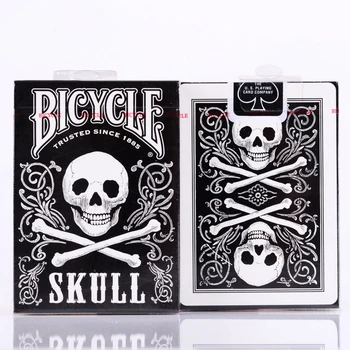 

1 deck Bicycle Card Skull Playing Cards Regular Bicycle Deck Rider Back Card Magic Trick Magic Props