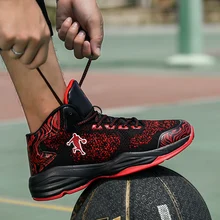 Новинка, модные мужские баскетбольные кроссовки Jordan с высоким берцем, мужские баскетбольные кроссовки с подушкой, светильник, противоскользящие дышащие кроссовки Jordan