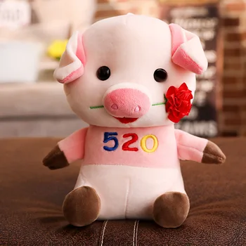 

Soft Flower Pig Sleeping Cute Stuffed Pig Kids Children Gift Home Bed Car Decoration Plush Doll Toy