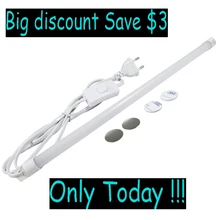 43 см/15,7 дюйма под шкаф, Ночной светильник, 220 В/110 В, шнур переменного тока, Светодиодная лента, светильник для учебы, Настольный светильник s для кухни, настольный настенный светильник ing