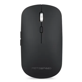 

Motospeed BG60 Wireless Bluetooth LED Mouse 6 Buttons 2400DPI Optical Game Mice anti-skid wheel PAW3212 ultra-low power ABS