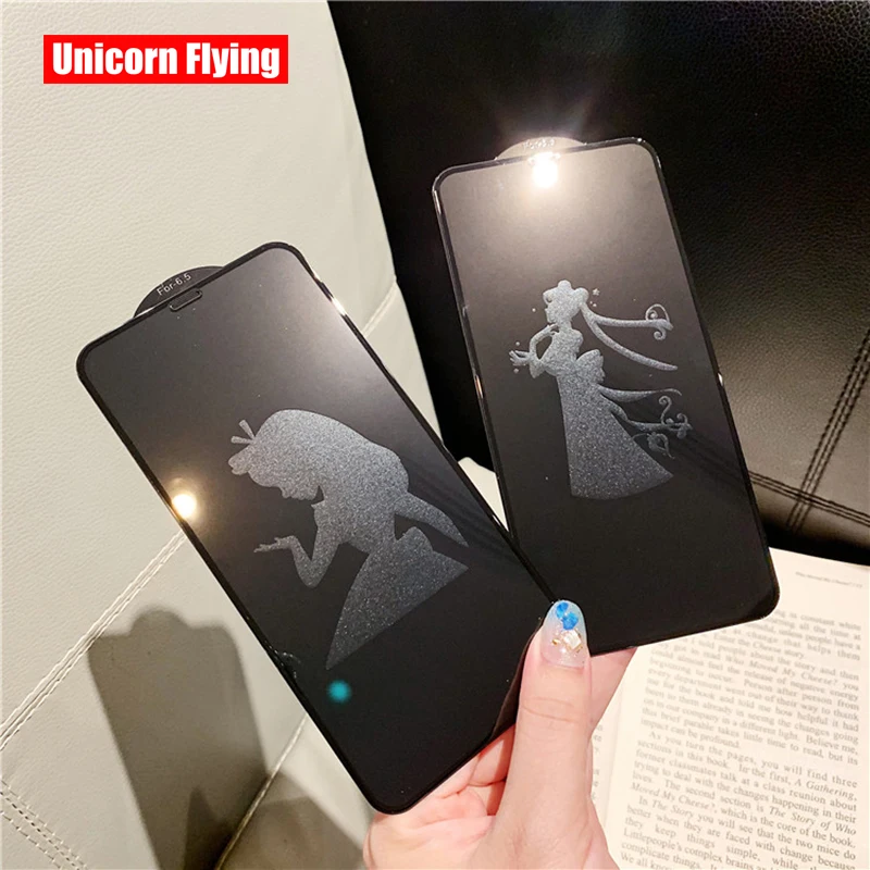 

LinXiang Invisible Design Alice Sailor Moon 9H 6D Tempered Glass Screen Protector For iPhone 6 6s 7 8 Plus X XR XS Max 11 Pro
