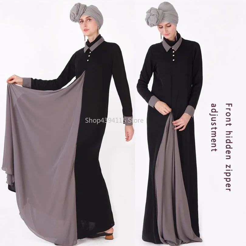 Abaya кардиган Дубайский Мусульманский Длинный плиссированный Жемчуг Цветочный Абая для женщин платье хиджаб Caftan турецкая исламская одежда