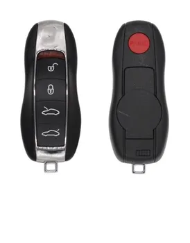 

RIOOAK 4+1 Buttons Smart Remote Key Shell for Porsche 911 Panamera Cayenne boxster Car Key Blanks Case