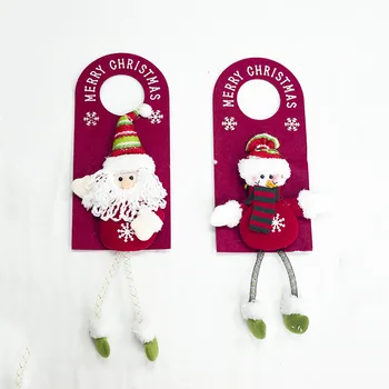 

1Pcs Santa Claus Snowman Christmas Pendant Door hanger 29*14cm Hanging Ornaments Xmas New Year Decor Home Party Decoration 62864