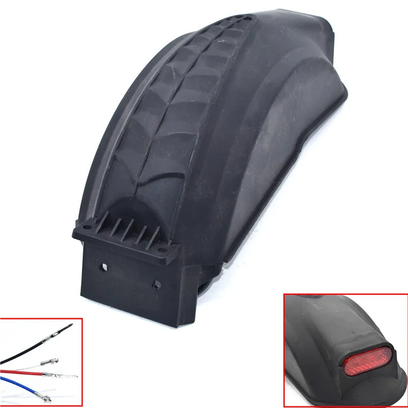

Electric Scooter Fender with Taillight Scooter Wings Rear Mud Guard Support Protection For q02 e-scooter 10 inch Scooter Fenders