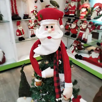 

Christmas Tree Toppers Christmas Tree Snowman Santa Claus Elk Hat Christmas Tree Ornaments Xmas Party Decoration New Year 2021