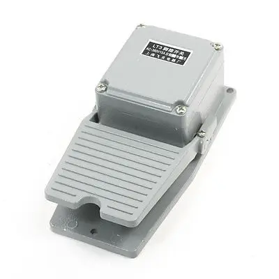 

Nonslip Momentary Action Foot Pedal Switch Gray 380V AC 15A 1NO 1NC