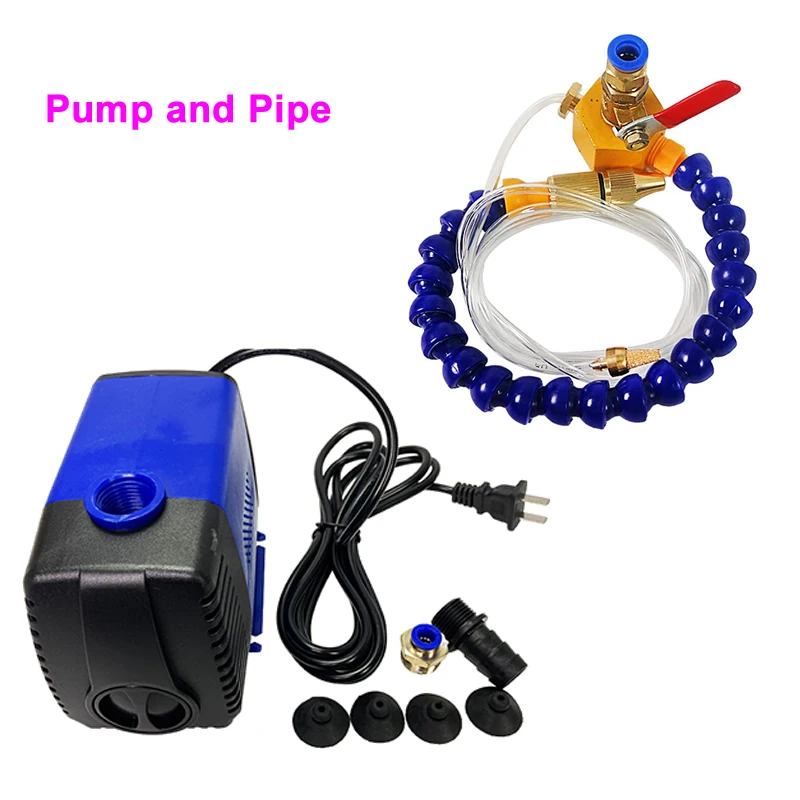 Engraving Machine 75W 3.2m Water Pump + Magnet Water Oil Coolant Pipe Hose Cooling Tube For CNC Router Tools