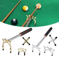 Copper Plating Stick Durable Anti-slip Retractable Billiards Snooker Pool Cue Rest Bridge Head Holder Pool Cue Table Accessory