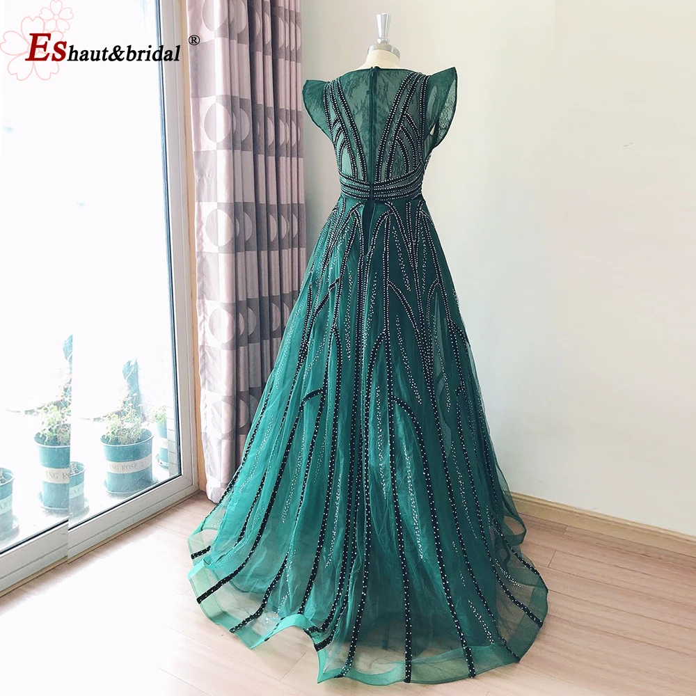 green emerald velvet dress 2026 Luxury Emerald Celtic Princess Gown