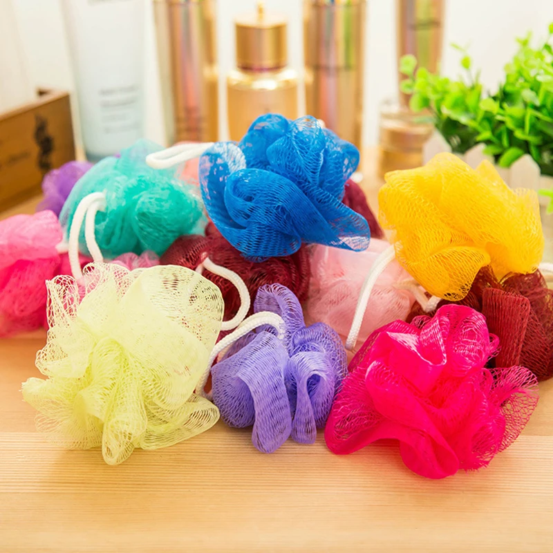 5 шт случайный цвет Бомбочки для ванны мочалка; мочалка в виде цветка полотенце банное полотенце мяч для ванной комнаты чистящие принадлежности оптом
