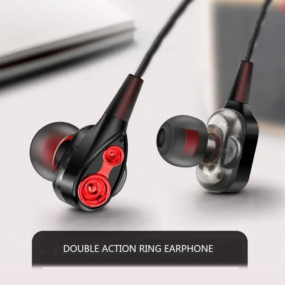 

Moving Coil Iron 3.5mm Universal In-Ear Wired Earphone HiFi Stereo Music Headset With Mic For Xiaomi Huawei Samsung OPPO