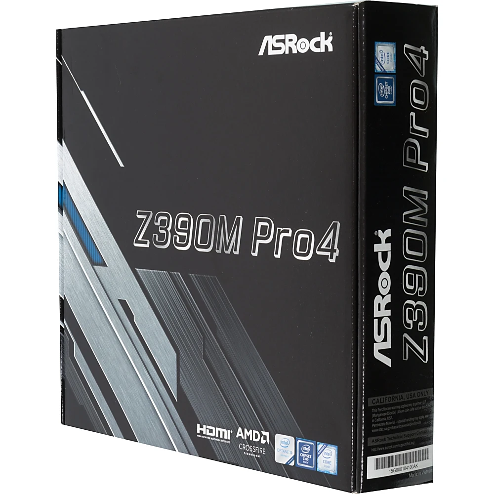 Материнская плата Asrock Z390M PRO4 Soc-1151v2 Intel Z390 4xDDR4 mATX AC`97 8ch(7.1) GbLAN RAID+VGA