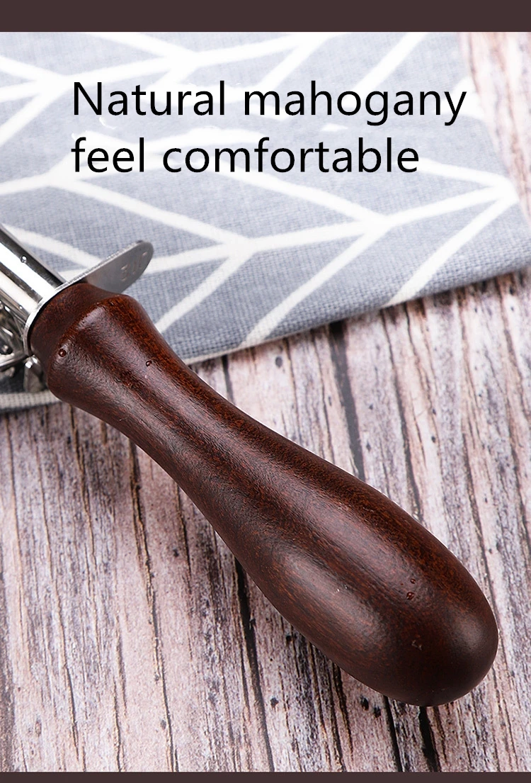 Redwood Stainless Steel Ice Cream Scoop Tool Cookie Scoop Icecream Spoon Kitchen Gadgets Sticks Potatoes Watermelon Fruit Padauk