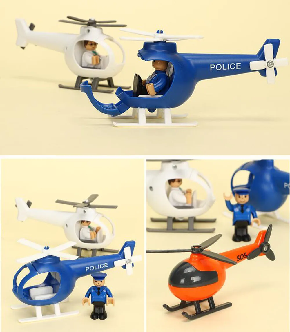 Holz Magnetische Zug Flugzeug Holz Eisenbahn Hubschrauber Auto Lkw Zubehör Spielzeug Für Kinder Fit Holz Biro Tracks Geschenke – Detail 10
