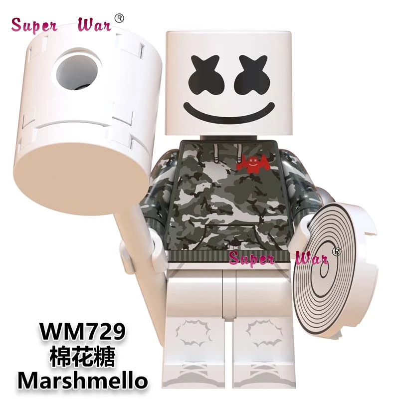WM729 50 шт. популярные DJ королева лидер певица поцелуй Группа строительные блоки игрушки для детей подарок для детей - Цвет: WM729