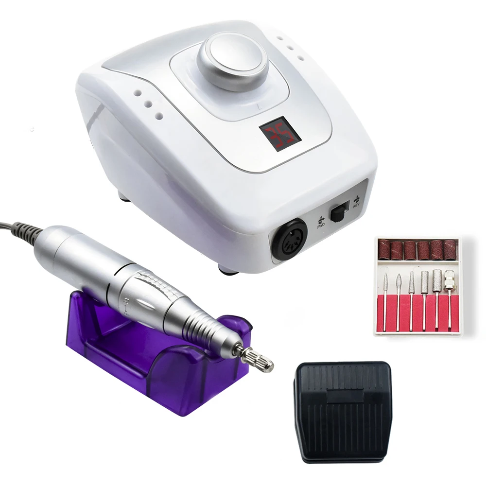 

8 Type 35000/20000 RPM Electric Nail Drill Machine for Manicure Pedicure with Cutter Nail Drill Art Machine Kit Nail tool