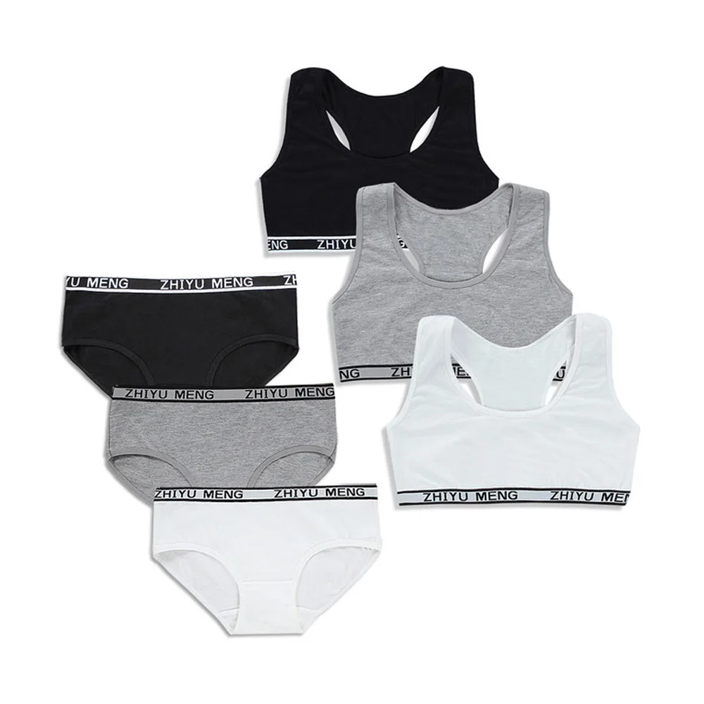

Young Girls Bra And Panties Sets Girls Of 12 Years In Underwear Young Training Bra Teenage Bra Baby Lingerie Kids Sports Bra