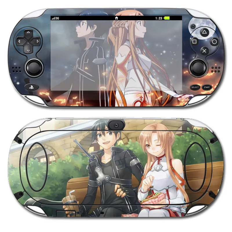 YS-PSvita-1010 One piece Аниме Кожа Наклейка для psv 1000 видео игры Скины наклейки s виниловая наклейка Ptotector Обложка для Play Station psv ita1000 - Цвет: YS-PSvita-1010