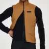 SPEXCEL 2021 New Updated Winter Windproof And Thermal Fleece Cycling Vest  2 layer Cycling Gilets With 3 Back pockets Brown 4