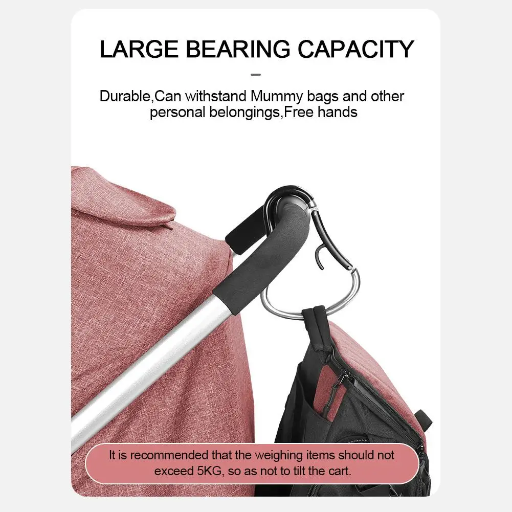 Многофункциональная детская коляска с карабином, аксессуары из алюминиевого сплава, универсальная багажная папка, удобный замок с пряжкой