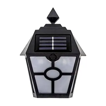 

Solar Deck Lights Outdoor Waterproof Wall Light Bright Fence Lighting Black Garage Door Lights Dual Led