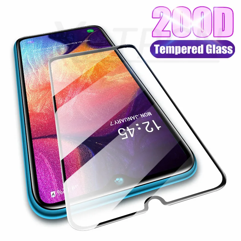 

200D Tempered Glass On The For Samsung Galaxy A10 A20 A30 A40 A50 A60 A70 A80 A20E M40 M30 M20 M10 Protective Glass Safety Film