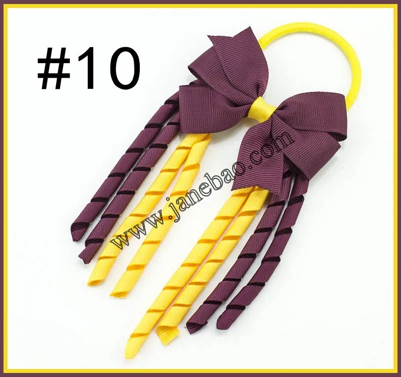 300 шт 3,5 ''X 6'' фанки Korker банты для волос Красочные Korkers pinwheel Korker радужные Бантики